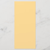 Blumengelber Streifen Blaue Botanische Hochzeit Menükarte (Rückseite)