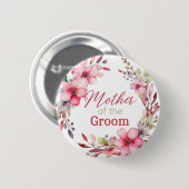 Blumengemäblierung des Brautparty "Groom" Button (Vorne & Hinten)