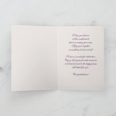 Blumengemälde 50. Hochzeitstag Karte (Innenseite)