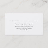Blumengemälde Floristischer Stylist Business Cards Terminkarte (Rückseite)