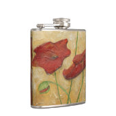 Blumengemälde mit sichtbarem Pinselstrich Flachmann (Rechts)