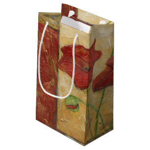 Blumengemälde mit sichtbarem Pinselstrich Kleine Geschenktüte