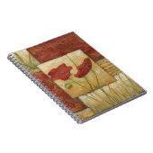 Blumengemälde mit sichtbarem Pinselstrich Notizblock (Rechte Seite)