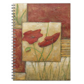 Blumengemälde mit sichtbarem Pinselstrich Notizblock (Vorderseite)