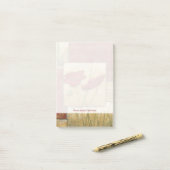 Blumengemälde mit sichtbarem Pinselstrich Post-it Klebezettel (Auf Schreibtisch)