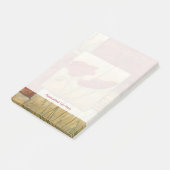 Blumengemälde mit sichtbarem Pinselstrich Post-it Klebezettel (angewinkelt)