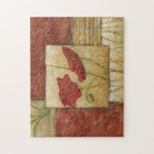 Blumengemälde mit sichtbarem Pinselstrich Puzzle (Vertikal)