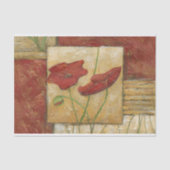 Blumengemälde mit sichtbarem Pinselstrich Seidenpapier (Vorderseite)