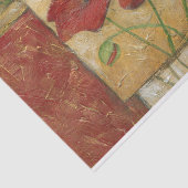 Blumengemälde mit sichtbarem Pinselstrich Seidenpapier (Ausschnitt)