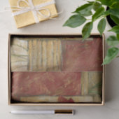 Blumengemälde mit sichtbarem Pinselstrich Seidenpapier (Geschenk)