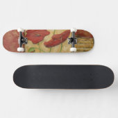 Blumengemälde mit sichtbarem Pinselstrich Skateboard (Horizontal)