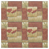 Blumengemälde mit sichtbarem Pinselstrich Stoff (Muster)
