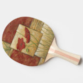 Blumengemälde mit sichtbarem Pinselstrich Tischtennis Schläger (Seitenansicht)