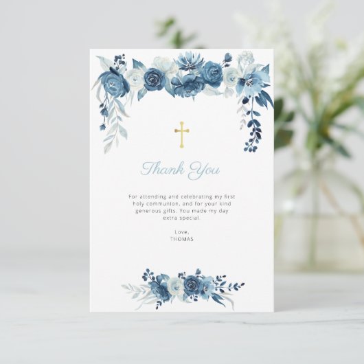 Blumengemeinde danke Karte (Stehend Vorderseite)