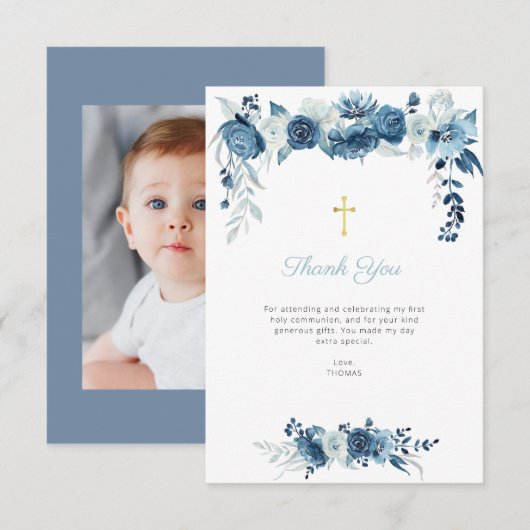 Blumengemeinde danke Karte (Vorne/Hinten)