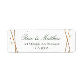 Blumengeometrie-Adressetikett (Vorne)