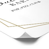 Blumengeometrie-Bubbly-Bar-Pop Fizz Clink-Zeichen Poster (Ecke)