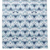 Blumengeometrie Duschvorhang (Vorderseite)