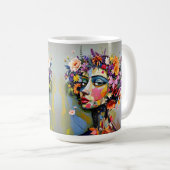 "Blumengeometrie" - Ein botanisches Portrait Kaffeetasse (VorderseiteRechts)