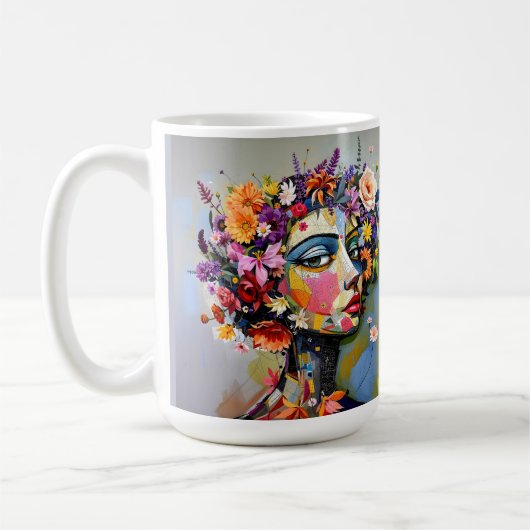 "Blumengeometrie" - Ein botanisches Portrait Kaffeetasse (Links)