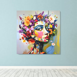"Blumengeometrie" - Ein botanisches Portrait Leinwanddruck