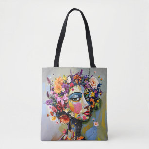 "Blumengeometrie" - Ein botanisches Portrait Tasche