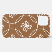 Blumengeometrie: Vintages Kunstmuster. Case-Mate iPhone Hülle (Rückseite (Horizontal))