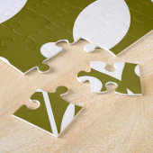Blumengeometrie: Vintages Nahtloses Muster. Puzzle (Seite)