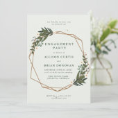 Blumengeometrische Einladung (Stehend Vorderseite)