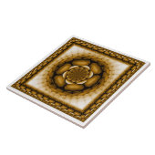 Blumengeometrische Ornamente Fliese (Seite)