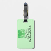 BlumenGepäckanhänger Gepäckanhänger (Rückseite vertikal)