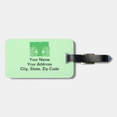 BlumenGepäckanhänger Gepäckanhänger (Rückseite horizontal)