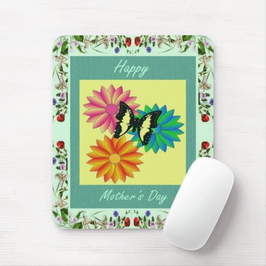 Blumengeruch Muttertagsmuschel Mousepad (Mit Mouse)