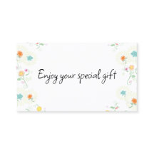 Blumengeschäft Geschenkgutschein Karte