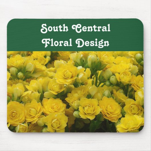 Blumengeschäft lebhafte gelbe Foto-Blume Mousepad (Vorne)