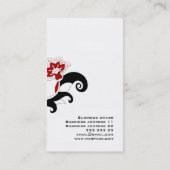 Blumengeschäft oder Visitenkarte (Rückseite)