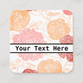Blumengeschäft/Visitenkarten Quadratische Visitenkarte