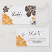 Blumengeschäfts-Karten-Salon-Wellness-Center Visitenkarte (Vorne/Hinten)