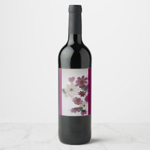 Blumengeschenk-Anhänger Weinetikett