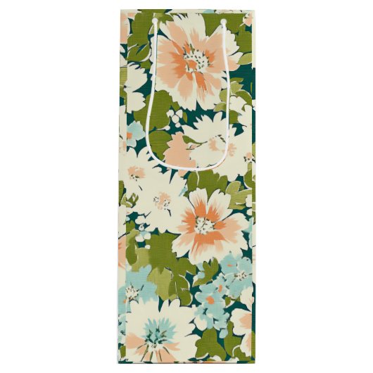 Blumengeschenk Bloom Bag Geschenktüte Für Weinflaschen (Vorderseite)