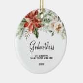 Blumengeschenk für Godparent Vorschlag von Godchil Keramik Ornament (Rechts)
