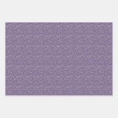 Blumengeschenk für Lila Wasserfarben Geschenkpapier Set (Vorderseite 3)