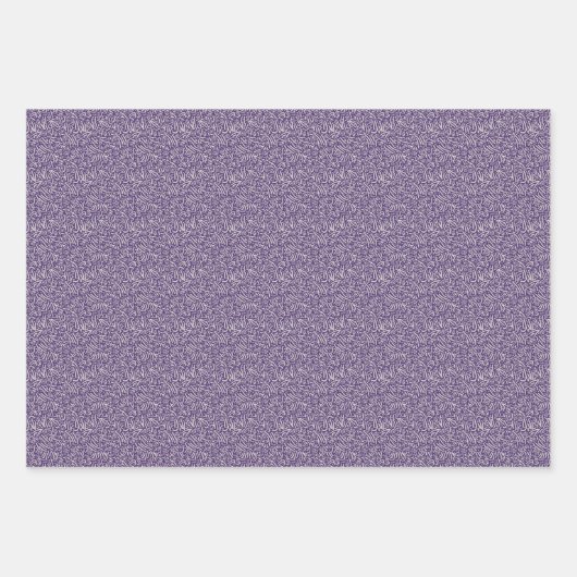 Blumengeschenk für Lila Wasserfarben Geschenkpapier Set (Vorderseite 3)