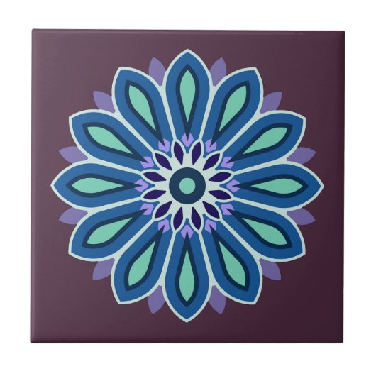 BLUMENGESCHENK FÜR MUTTER TOCHTER SCHWESTER FREUND FLIESE (Vorderseite)