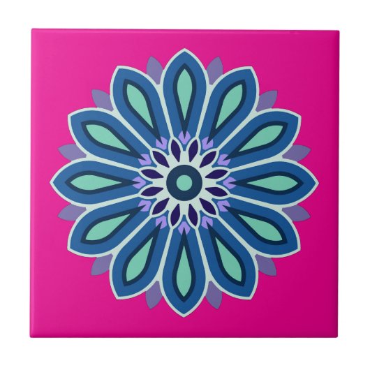 BLUMENGESCHENK FÜR MUTTER TOCHTER SCHWESTER FREUND FLIESE (Vorderseite)