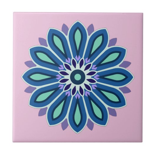 BLUMENGESCHENK FÜR MUTTER TOCHTER SCHWESTER FREUND FLIESE (Vorderseite)