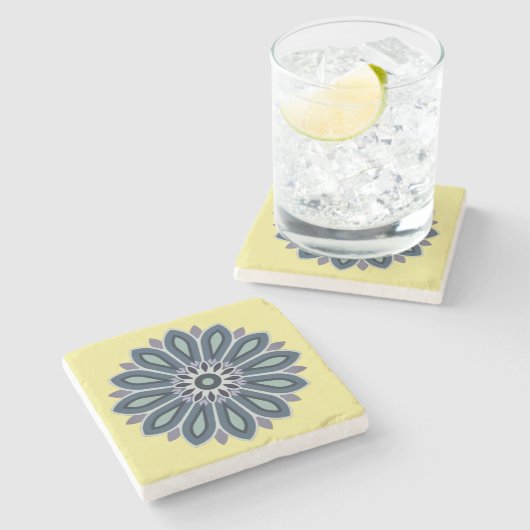 BLUMENGESCHENK FÜR MUTTER TOCHTER SCHWESTER FREUND STEINUNTERSETZER (Seitenansicht)
