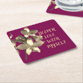 BLUMENGESCHENK MUTTER, GROSSMUTTER, TOCHTER, CHEF RECHTECKIGER PAPPUNTERSETZER (angewinkelt)