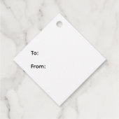 Blumengeschenk-Tags Geschenkanhänger (Rückseite)
