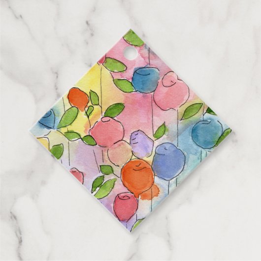 Blumengeschenk-Tags Geschenkanhänger (Vorderseite)